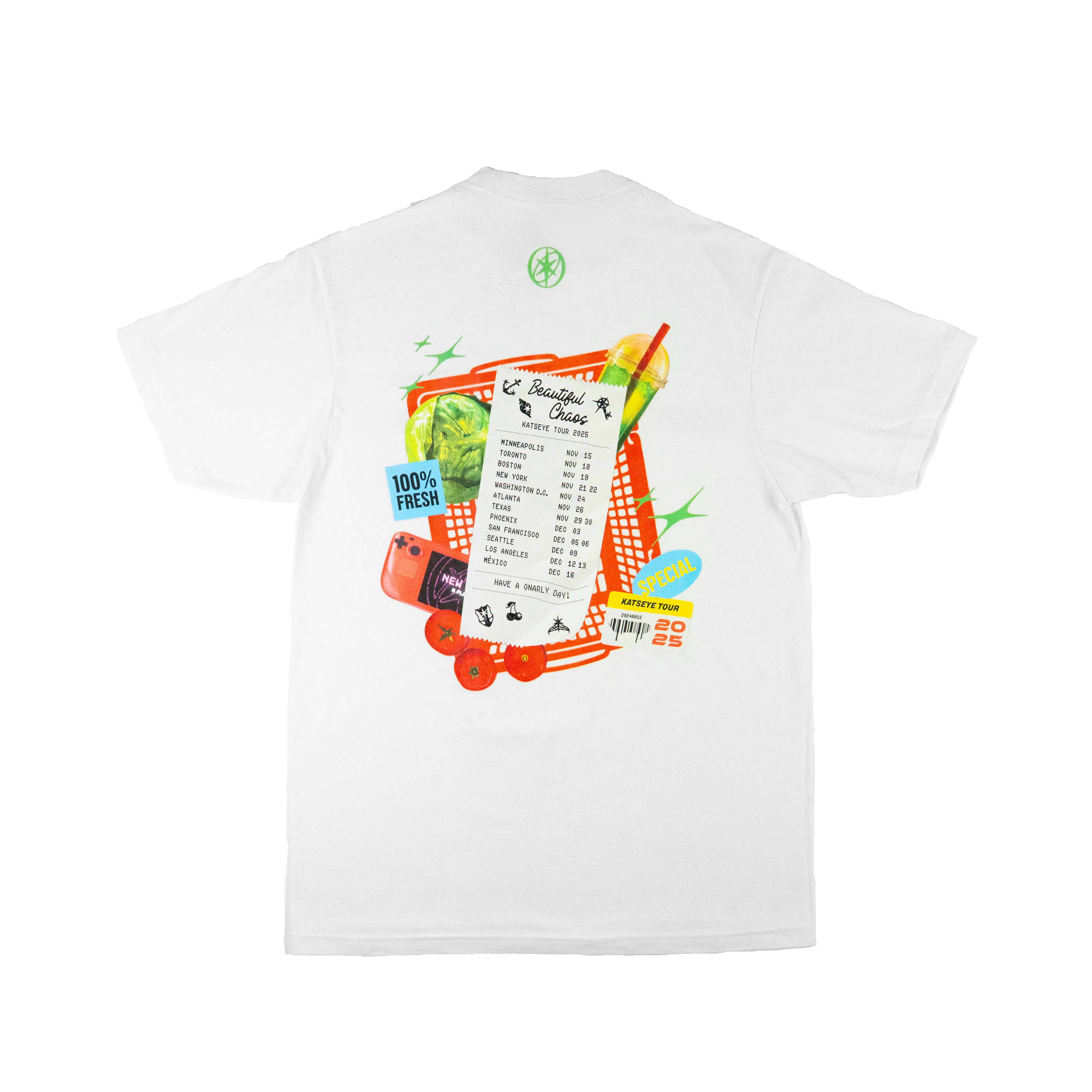 BEAUTIFUL CHAOS Routing T-Shirt (White) - Image 3
