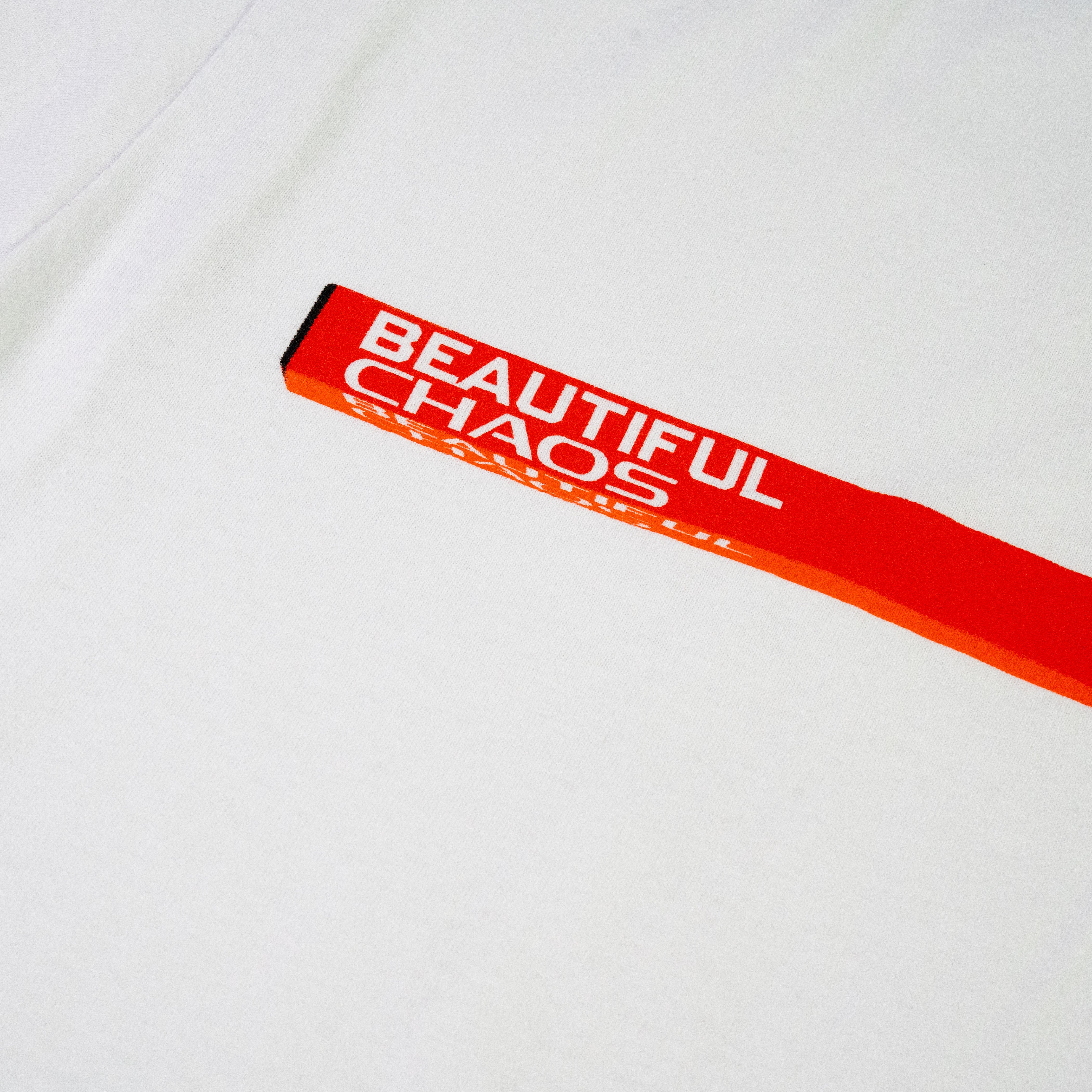 BEAUTIFUL CHAOS Routing T-Shirt (White) - Image 4