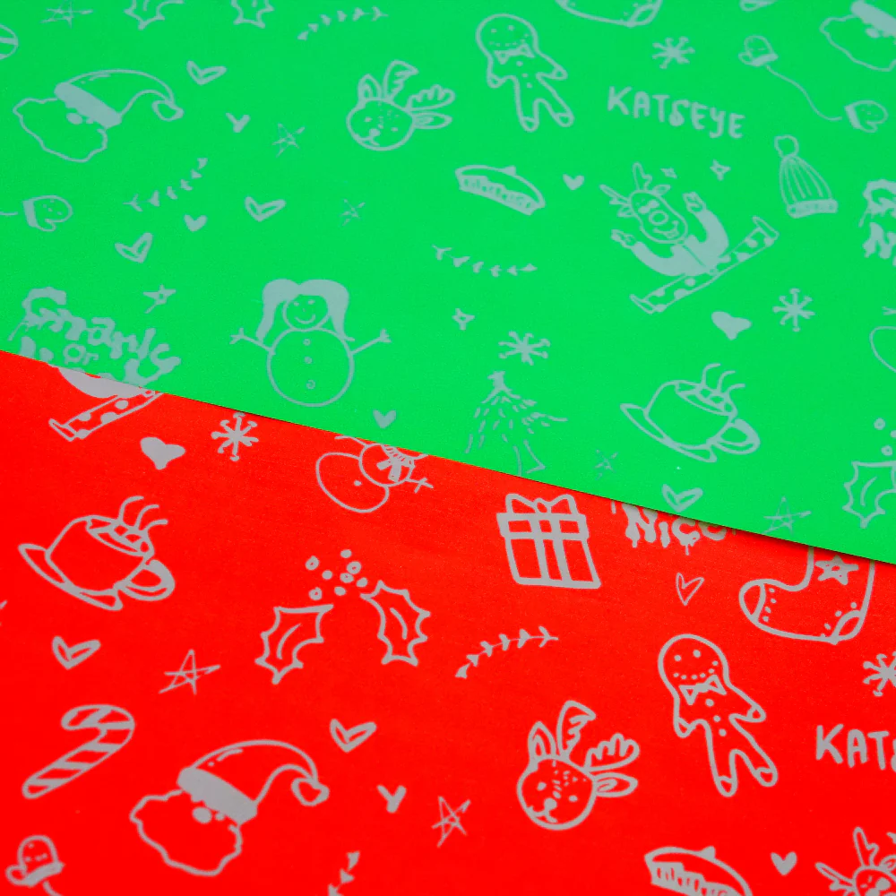 Holiday 'Gnarly or Nice?' Wrapping Paper (Set of 2) - Image 5